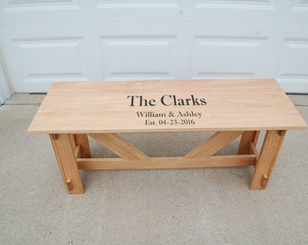 Wedding Guestbook Bench