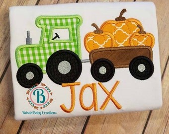 Tractor Pumpkin shirt *Fall Pumpkin