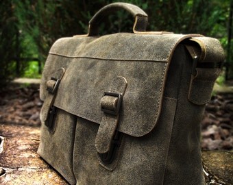 Natural leather weekend bag. Sturdy pure leather! Mens messenger bag. Man bag Mens leather messenger bag for man. Brief-bag for men