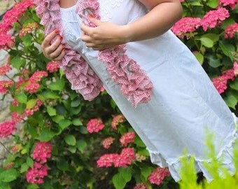 Scarf, Ruffle scarf, Echarpe, Echarpe frou-frou, Cadeau femme, Woman gift!