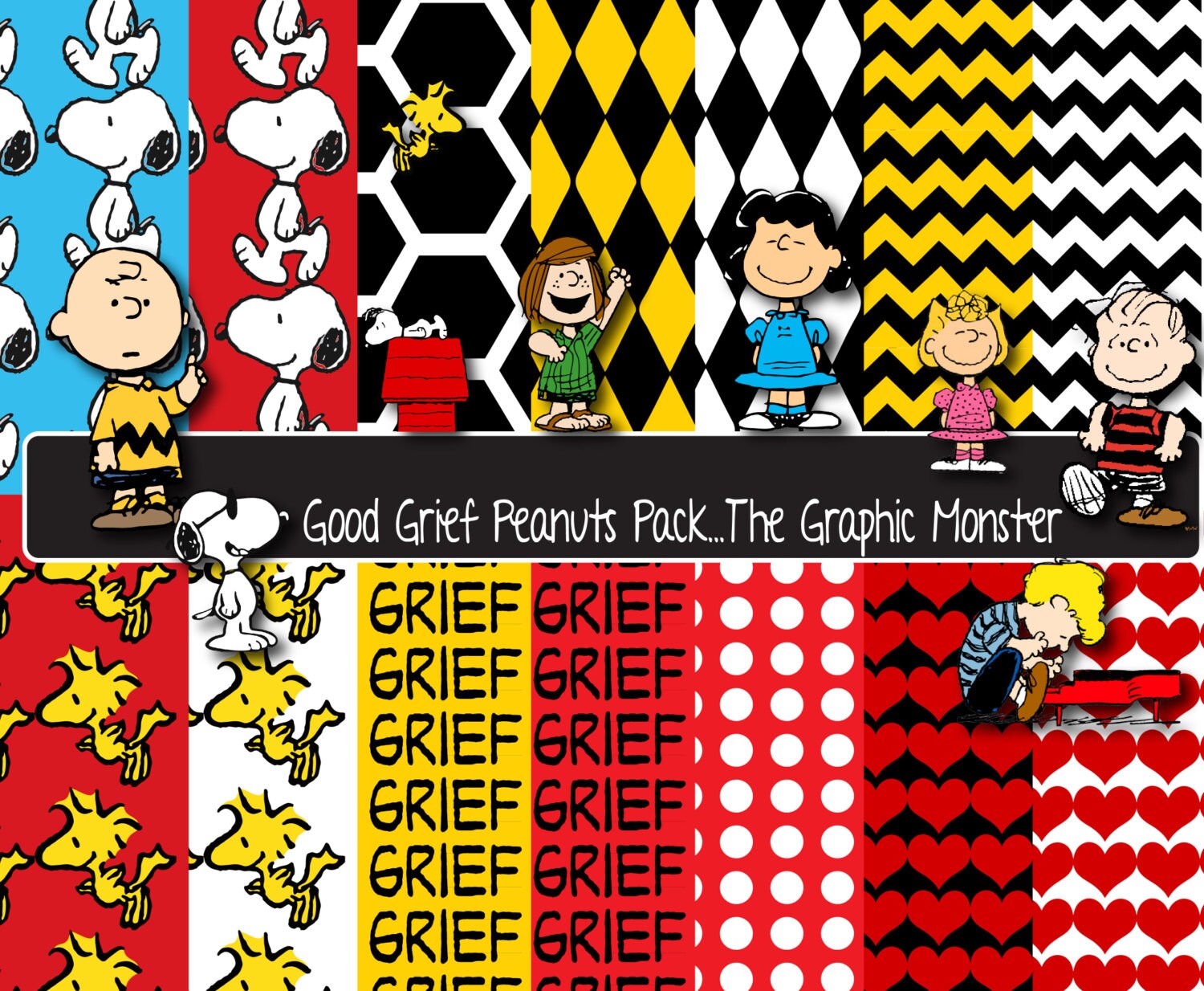 Digital Scrapbook Paper Snoopy Peanuts Snoopy Peanuts