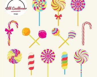 Lollipop Clip Art Etsy