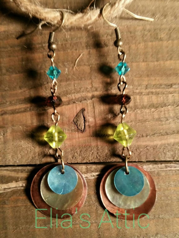 capiz earrings