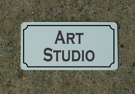 ART STUDIO Metal sign