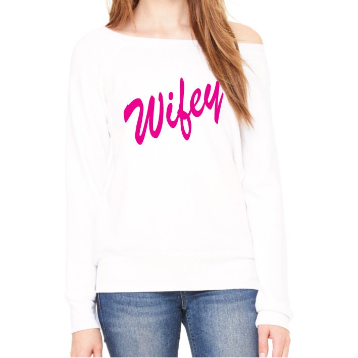 Wifey Sweater. Wifey Sweatshirt. Honeymoon Clothes. by SoPinkUK