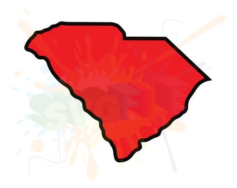 South Carolina SVG Files for Cutting State Cricut SC Designs - SVG Files for Silhouette - Instant Download