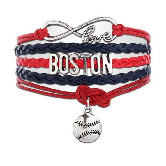 Red Sox Bracelet Red Sox Jewelry Charm by MyInfinityCollection