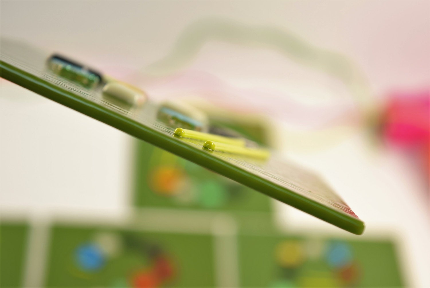 Address numbers Contemporary fused glass door number