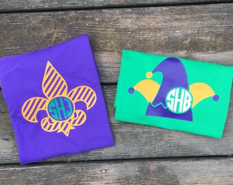 Mardi Gras shirt, womens monogrammed shirt, kids Mardi Gras shirt, Mardi Gras monogram, Mardi Gras mask shirt, Mardi Gras gift