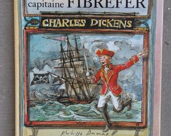 French vintage children's book / "The captain Fibrefer" by Charles Dickens by Flammarion / "Captain Boldheart" vintage