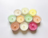 9 tealight candles sample pack/ smell testing pack/ soy wax/ try every scent/FREE SHIPPING