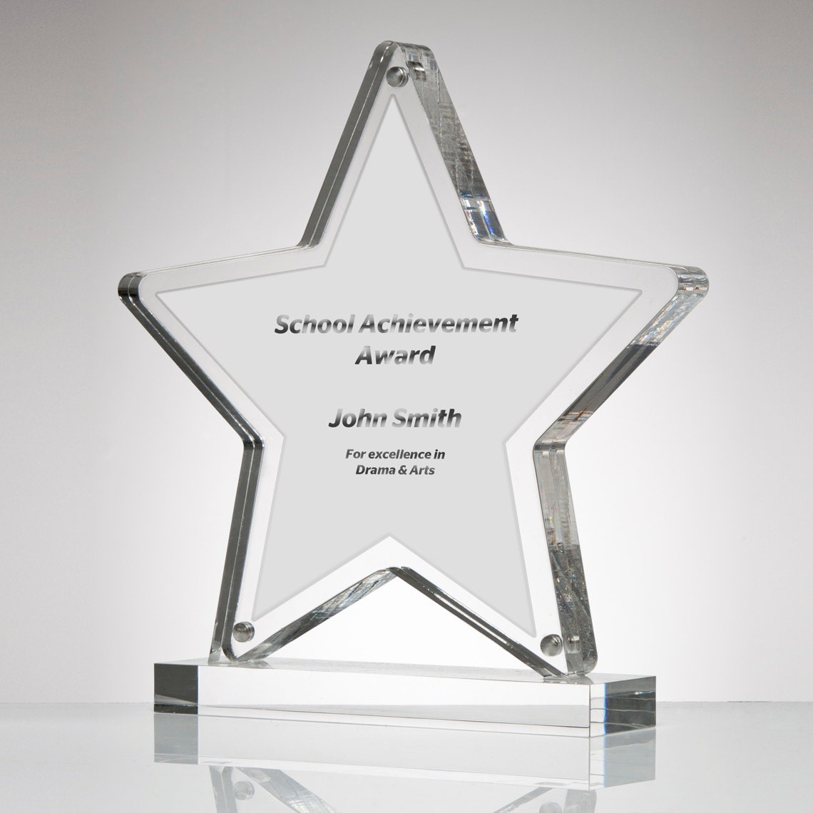 Acrylic Star Shape Perspex Picture Frame Premium