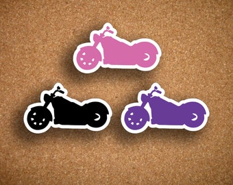 30 Motorcycle Planner Stickers for Plum Paper, Erin Condren, Inkwell Press