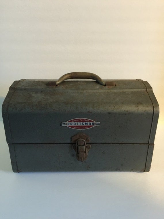 Vintage 1950s Craftsman Metal Tool Box