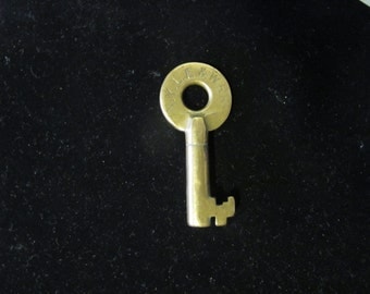 Vintage Brass Railroad Key Stamped: NYLE & WRR New York, Lake Eried and Western Railroad