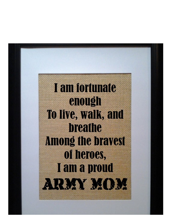 Army Mom Gift Proud Army Mom Army Gift for Mom by BeanTownBurlap