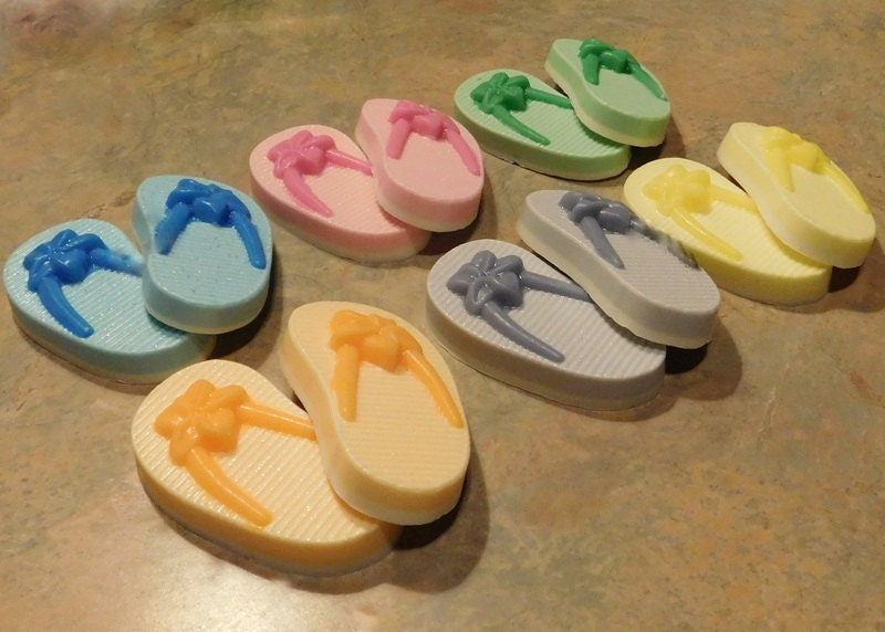 Flip Flop Soap 3.50 oz Pair Sandals Handmade Refreshing