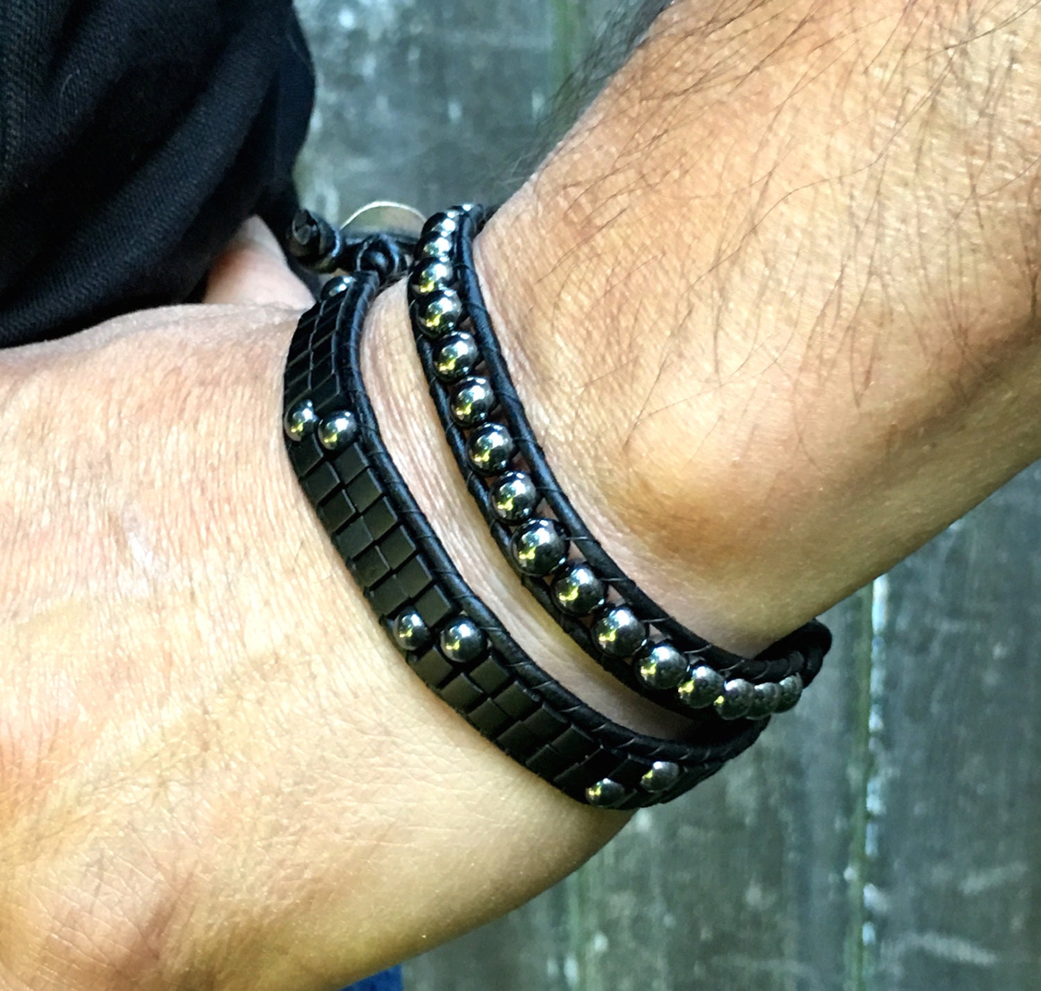 Wrap Bracelet Double Wrap Bracelet Mens Bracelet Unisex