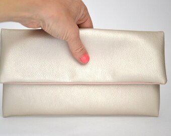 Bride Bag Pearl, Peal Leather, Clutch, Accessoire Bride
