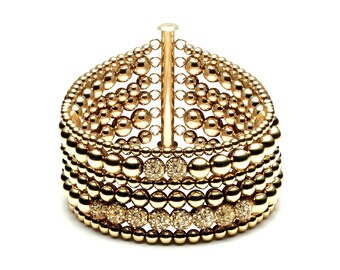 The row • luxury ball bracelet • 6 • Gold
