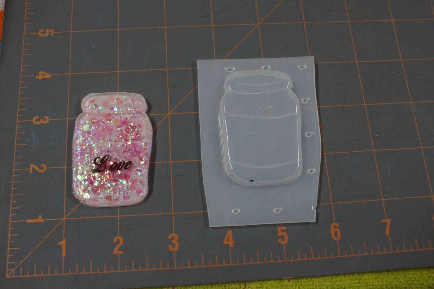 Mason Jar Plastic Mold Resin Mold Soap Mold polymer clay