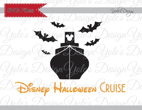 INSTANT DOWNLOAD Halloween Disney Cruise SVG Disney by YoleDesign