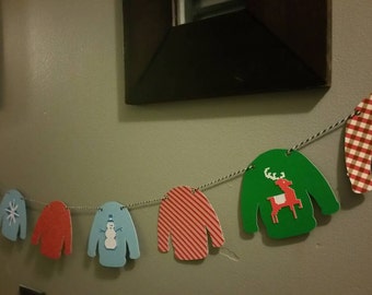 ugly christmas sweater party, ugly sweater decoratons, Ugly sweater banner, ugly sweater party banner, custom banner, custom party
