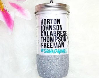 Beachbody Glitter Mason Jar Tumbler // Gift for Beachbody // Beachbody Cup