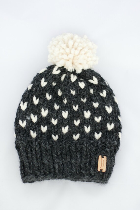 KNITTING PATTERN Fair Isle Chunky Knit Hat Beginner / Starlight Hat from Fran...