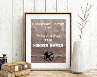 Classroom Digital Print Set: Hunger Games Quotes