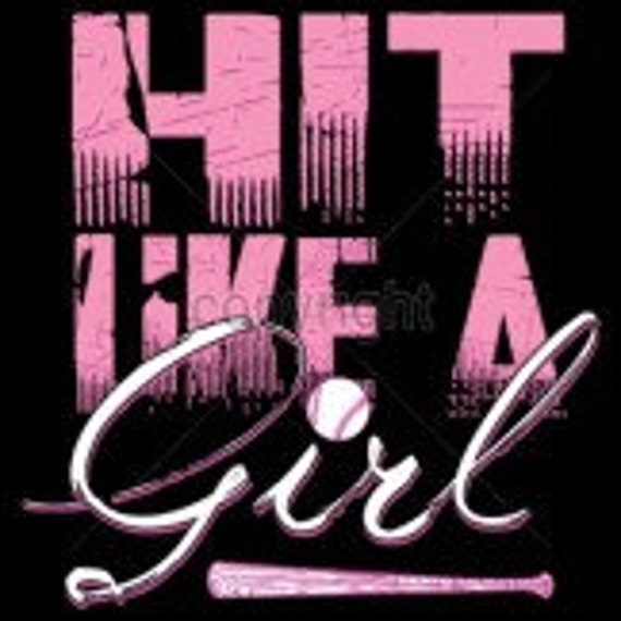 Hit Like A Girl by Mychristianshirts on Etsy