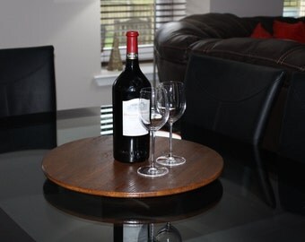 Whisky Barrel Lazy Susan