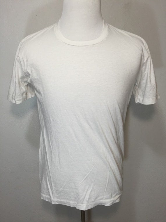 50's vintage 100% cotton blank t shirt by ILLEGALMONKKYVINTAGE