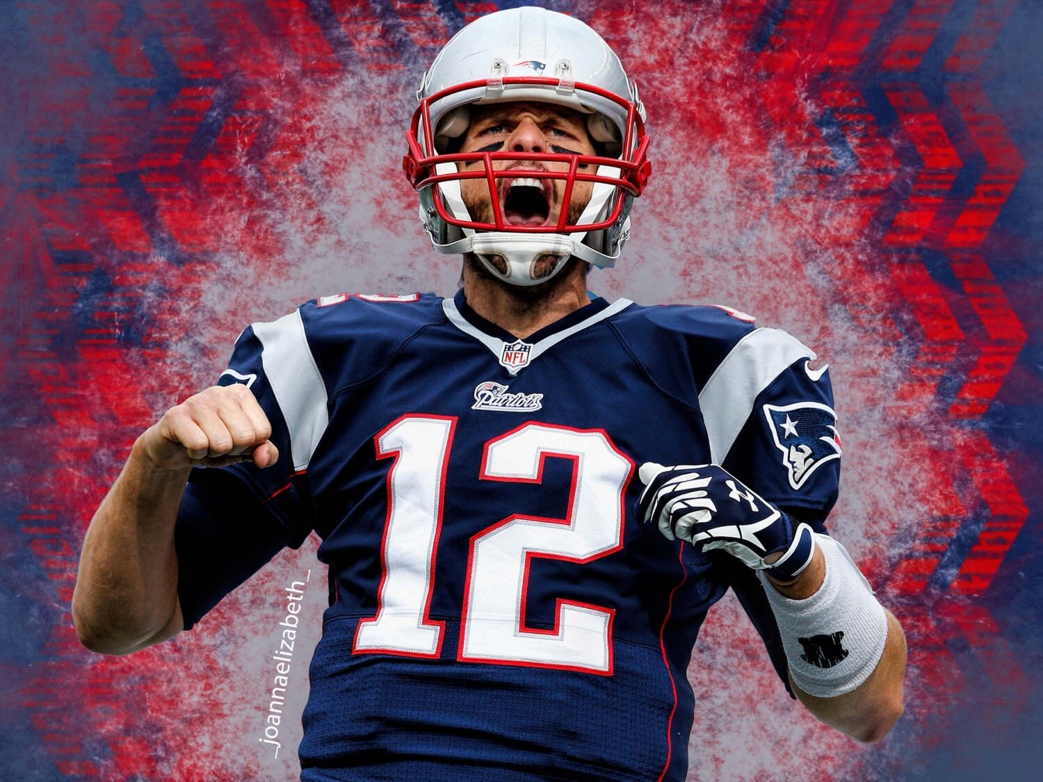 Tom Brady Patriots Poster by SportsDesignbyJoanna on Etsy