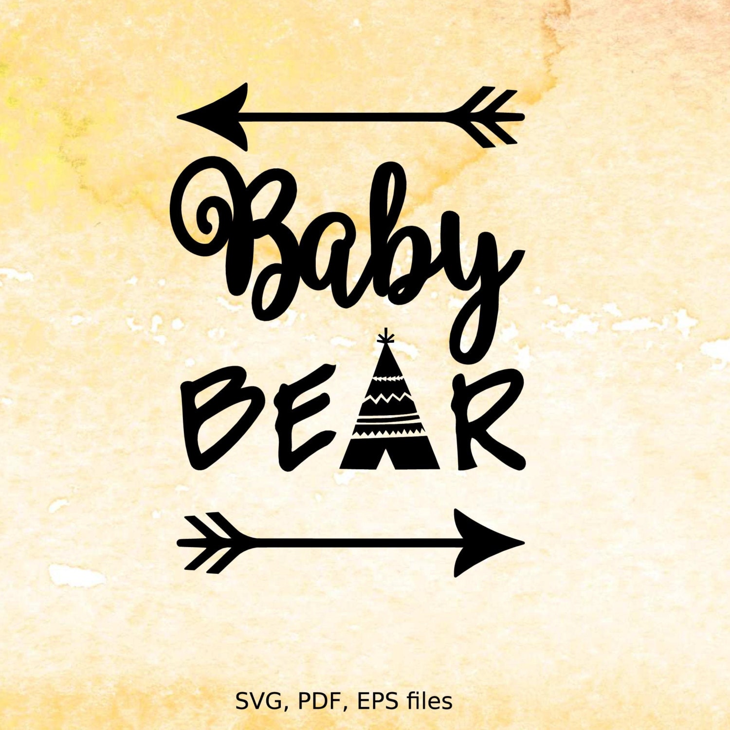 Download Baby Bear svg digital design cutting files for Cricut Cameo