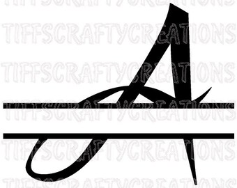 Svg fonts for cricut cricut cut files cricut font svg monogram font svg letters split letter fonts for cricut split monogram vinyl files