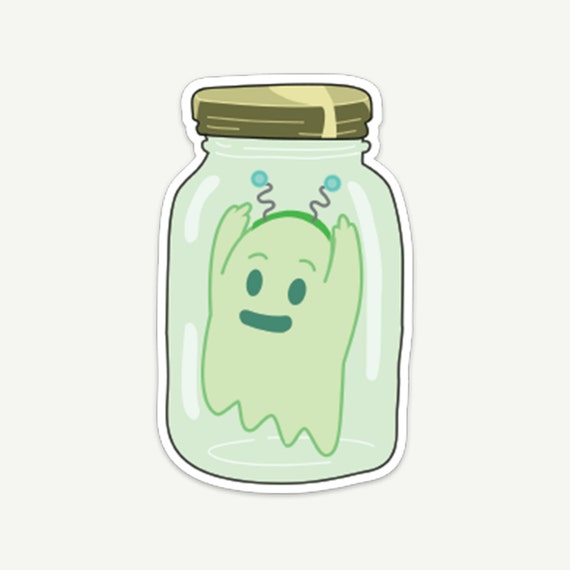 rick and morty ghost in a jar figure