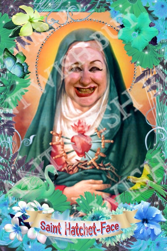 Cry Baby Hatchet-Face Celebrity Saint Prayer Candles