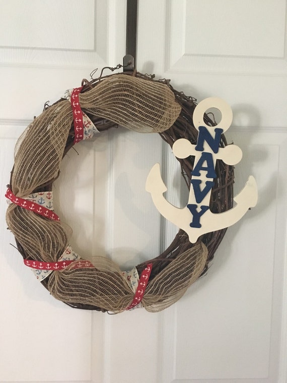 civil war navy button anchor wreath