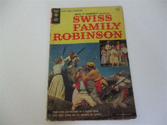 Vintage Walt Disney Swiss Family Robinson Comic Book