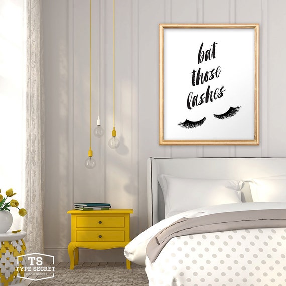 Chic bedroom wall decor gallery wall prints by TypeSecret on Etsy