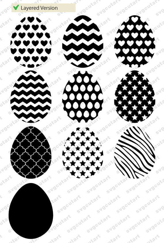 Download Easter Eggs Patterned , Vinyl and Layered Versions with ...