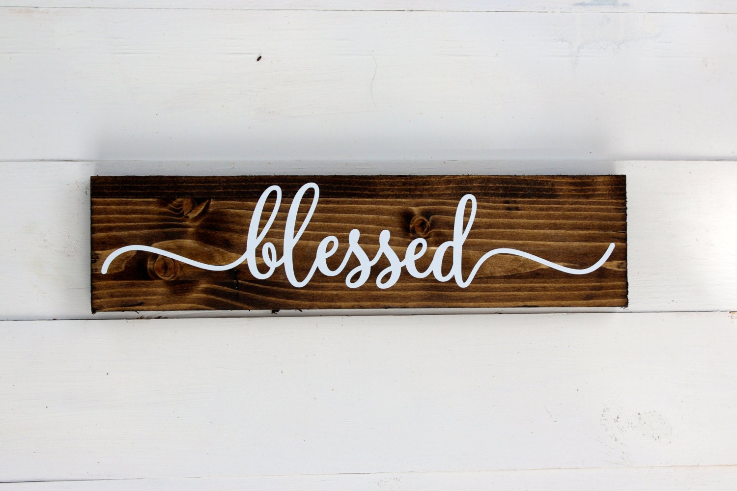 Blessed Sign Blessed Rustic Home Decor Entryway Wall