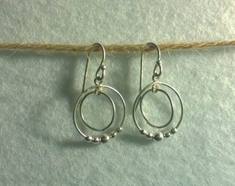 Double Hoop Dangle Earrings