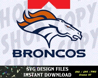 Denver Broncos SVG Vinyl Cutting Decal, for Mugs, T Shirts, Cars SVG files for Silhouette Cameo Cut Files, Svg Cutting Files. SVG Decal