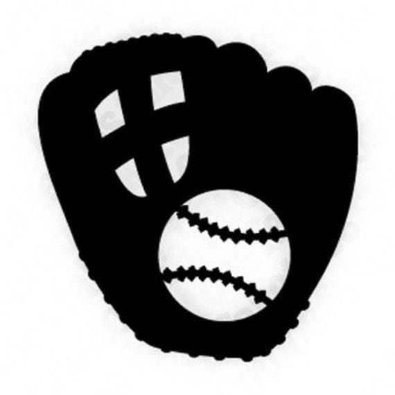 Baseball and Glove Vinyl Decal