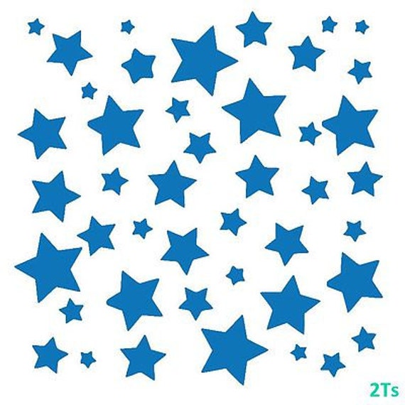 Whimsical Stars Stencil by 2T's