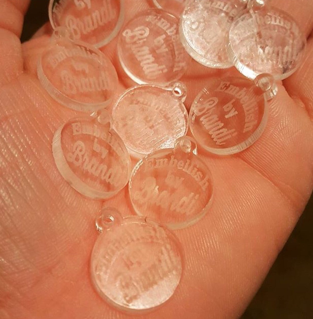 Custom Engraved Jewelry Tags 50 pcs