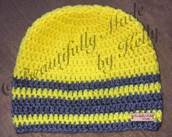 Crochet Striped Beanie