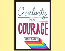 Popular items for it takes courage on Etsy